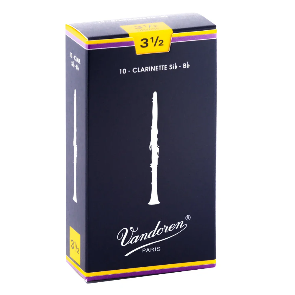 Vandoren CR1035 Traditional Bb Clarinet Reeds - Strength 3.5 (Box of 10)