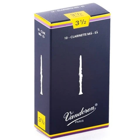 Vandoren CR1135 3.5; Eb soprano clarinet reeds; Vandoren Traditional; 10/box
