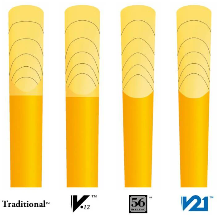 Vandoren CR123 Traditional Bb Bass Clarinet Reeds - Strength 3 (Box of 5) - Image 2