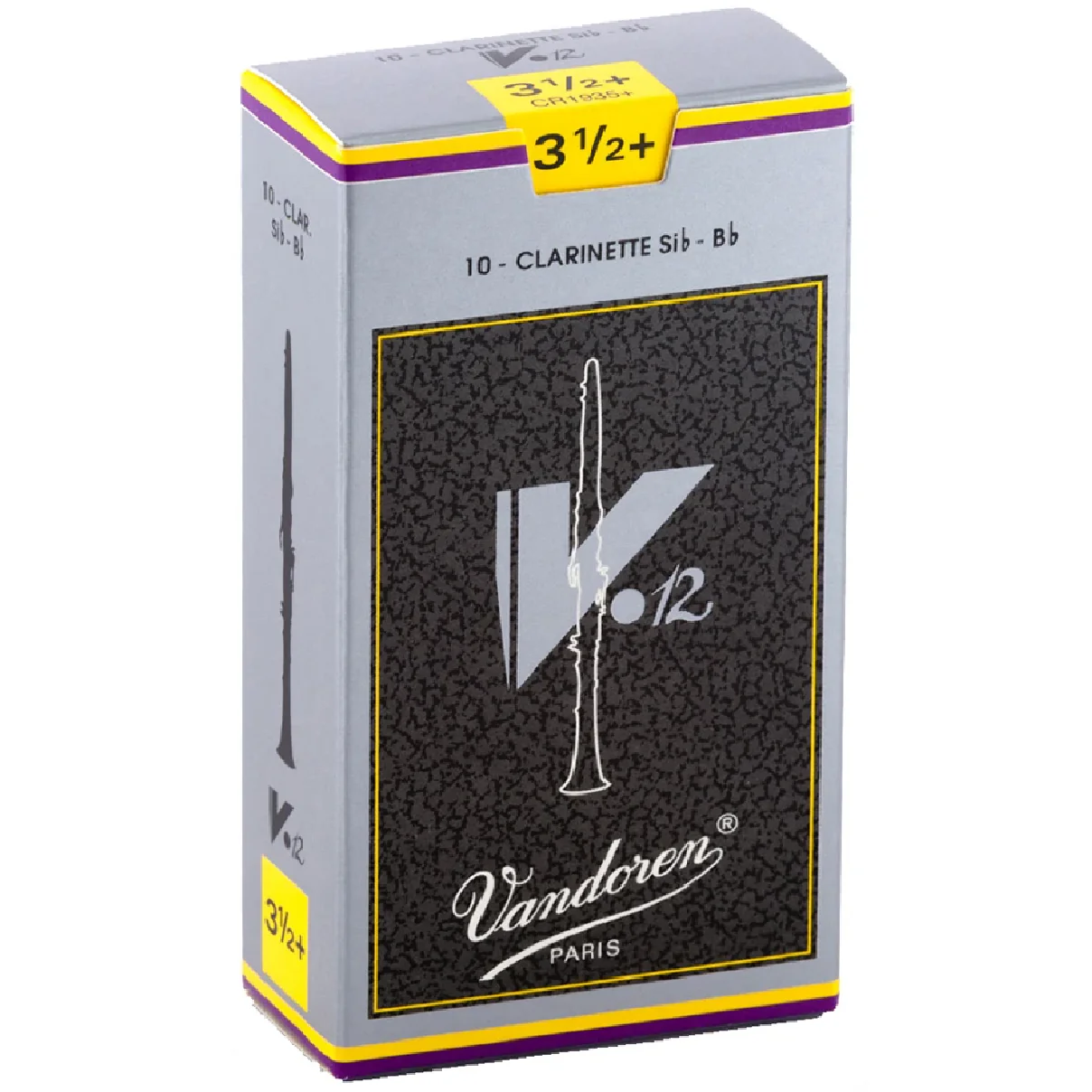 Vandoren CR1935+ 3.5+; Bb Clarinet Reeds; Vandoren V-12; 10 per box