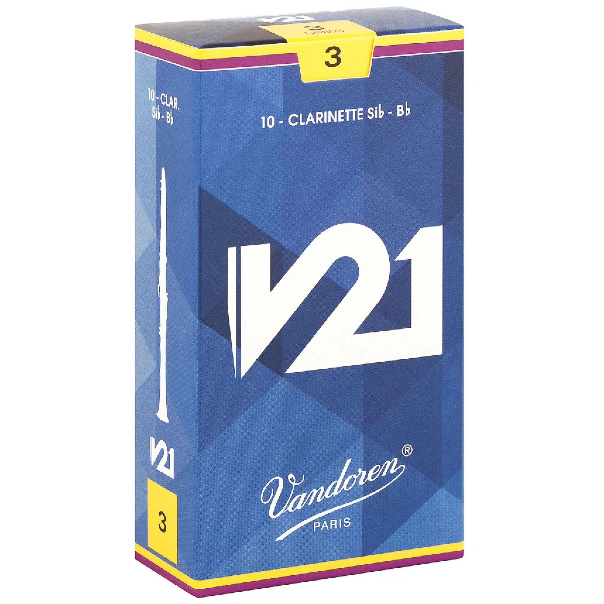 Vandoren CR803 V21 Bb Clarinet Reeds - Strength 3 (Box of 10)