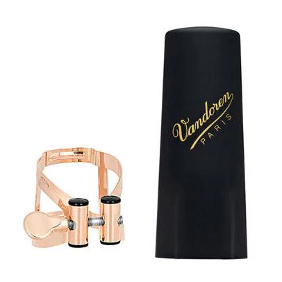 Vandoren LC57PGP M|O Ligature and Plastic Cap for Alto Saxophone Pink Gold