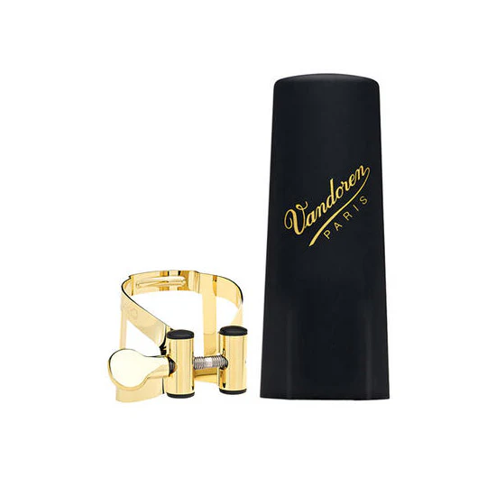 Vandoren LC58DP M|O Gilded Tenor Sax Ligature & Plastic Cap