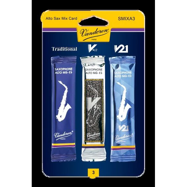 Vandoren SMIXA3 Alto Sax Classical Reed Mix Card Strength 3