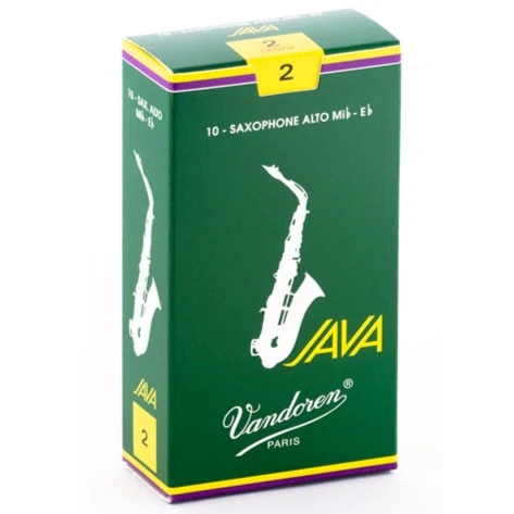 Vandoren SR262 Java Alto Saxophone Reeds - Strength 2 (Box of 10)