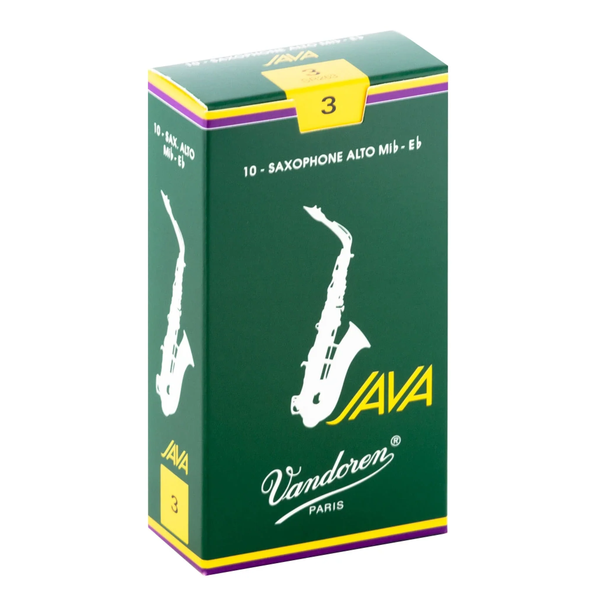Vandoren SR263 Java Alto Sax Reeds - Strength 3 (Box of 10)