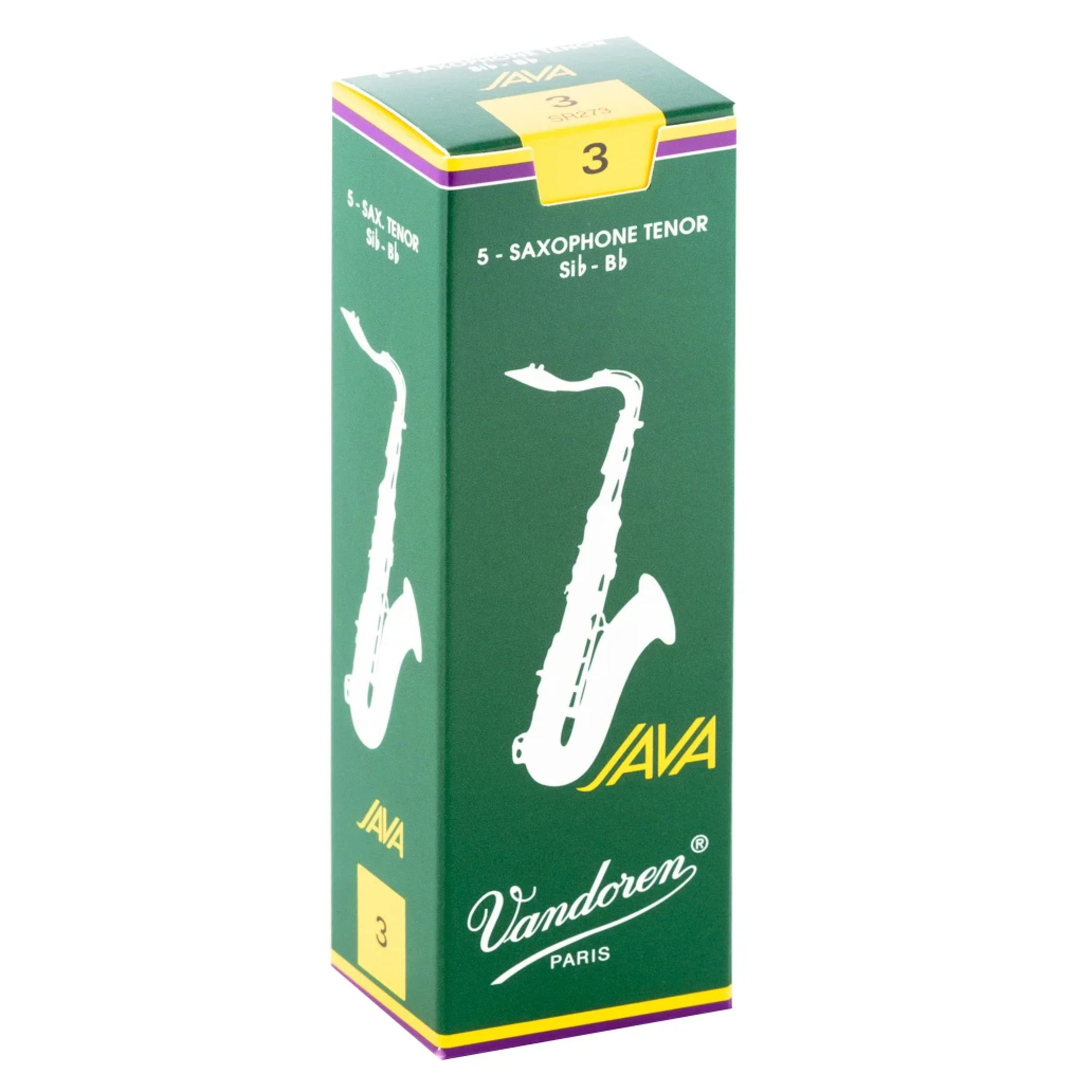 Vandoren SR273 Java Tenor Sax Reeds - Strength 3 (Box of 5)