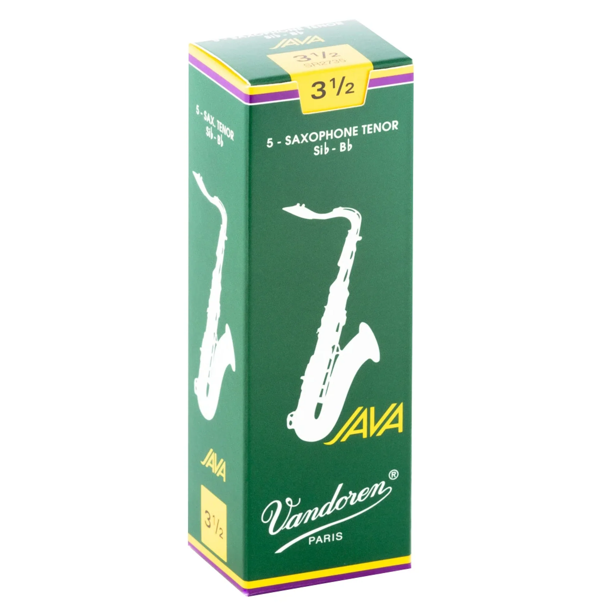 Vandoren SR2735 Java Tenor Sax Reeds - Strength 3.5 (Box of 5)