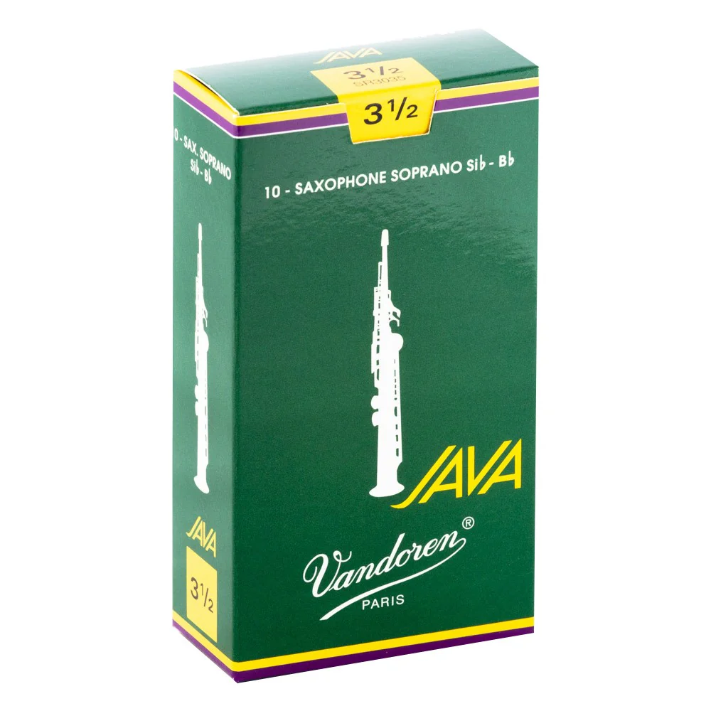 Vandoren SR3035 Soprano Sax Java Reeds #3 1/2 - Box of 10