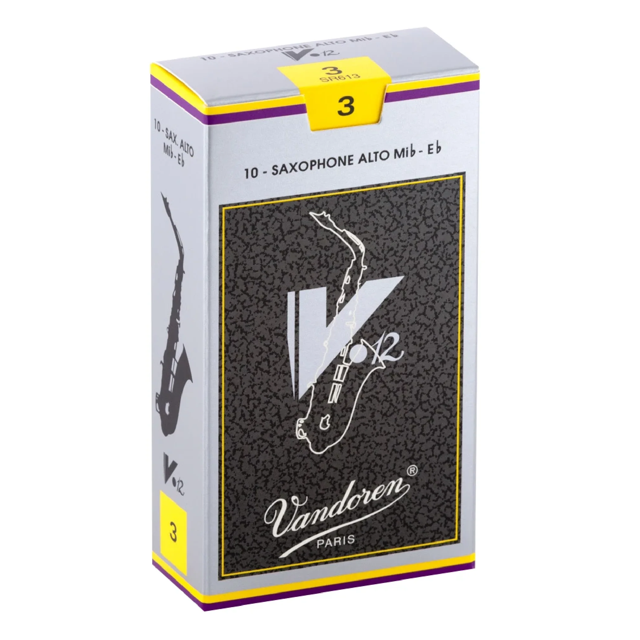 Vandoren SR613 V-12 Alto Sax Reeds - Strength 3 (Box of 10)