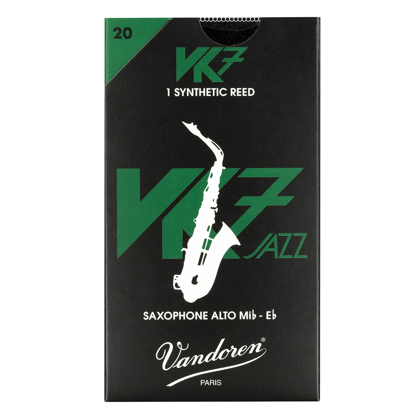 Vandoren SVK72120 VK7 Synthetic Jazz Alto Sax Reed #20