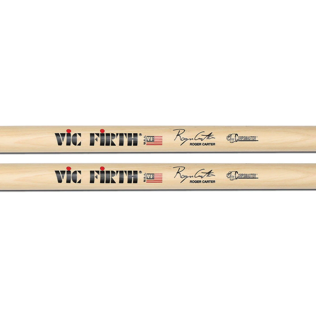 Vic Firth SRC Roger Carter Signature Snare Drumsticks - Image 2