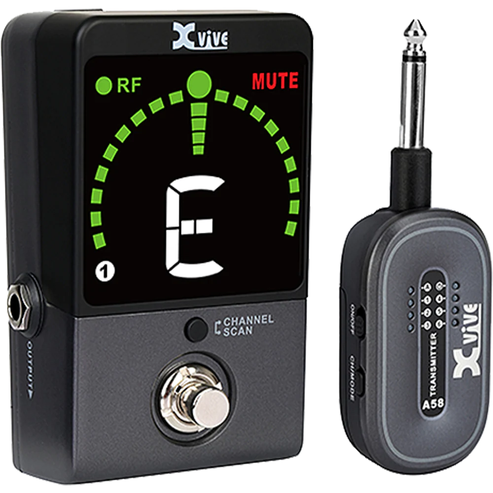 Xvive P58 5.8 Ghz Guitar Wireless System w/ Tuner Pedal Receiver