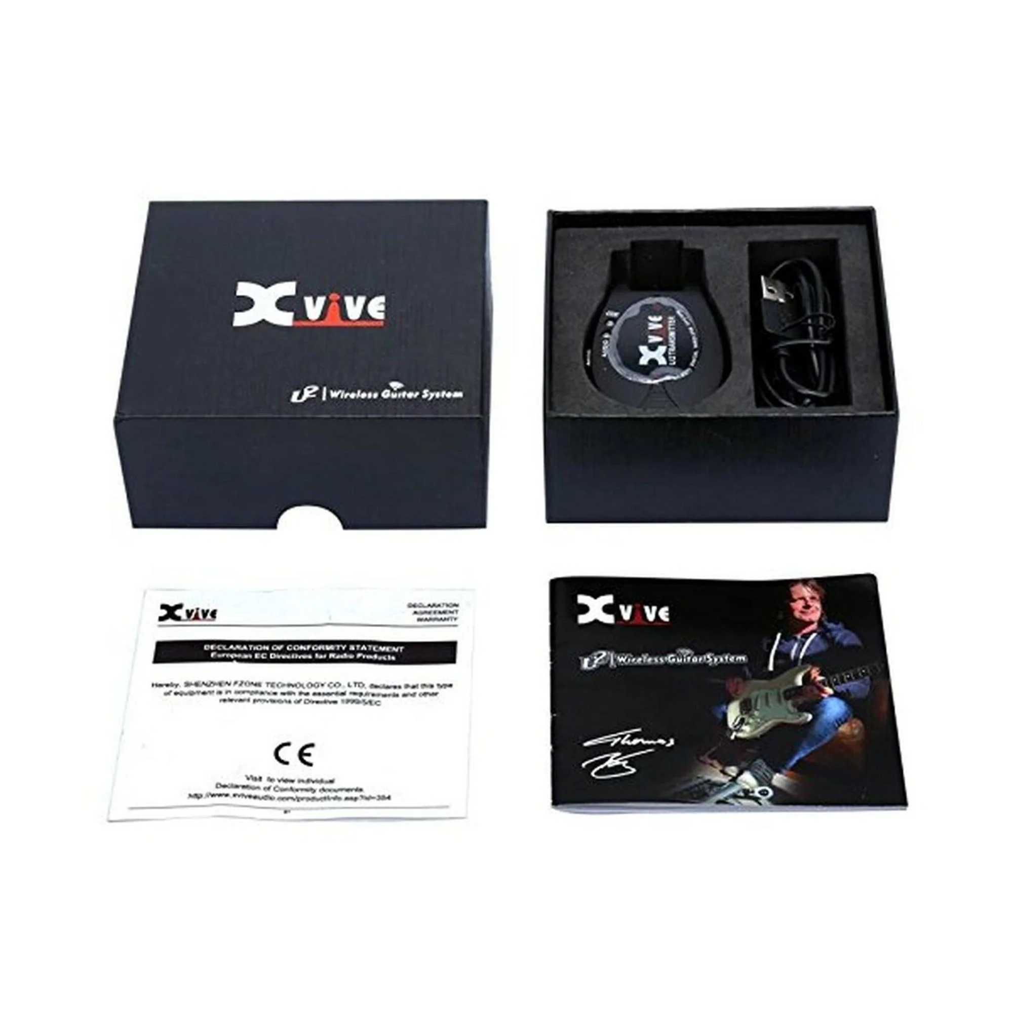 Xvive U2T-BLACK Digital Guitar Wireless Transmitter, Black - Image 2