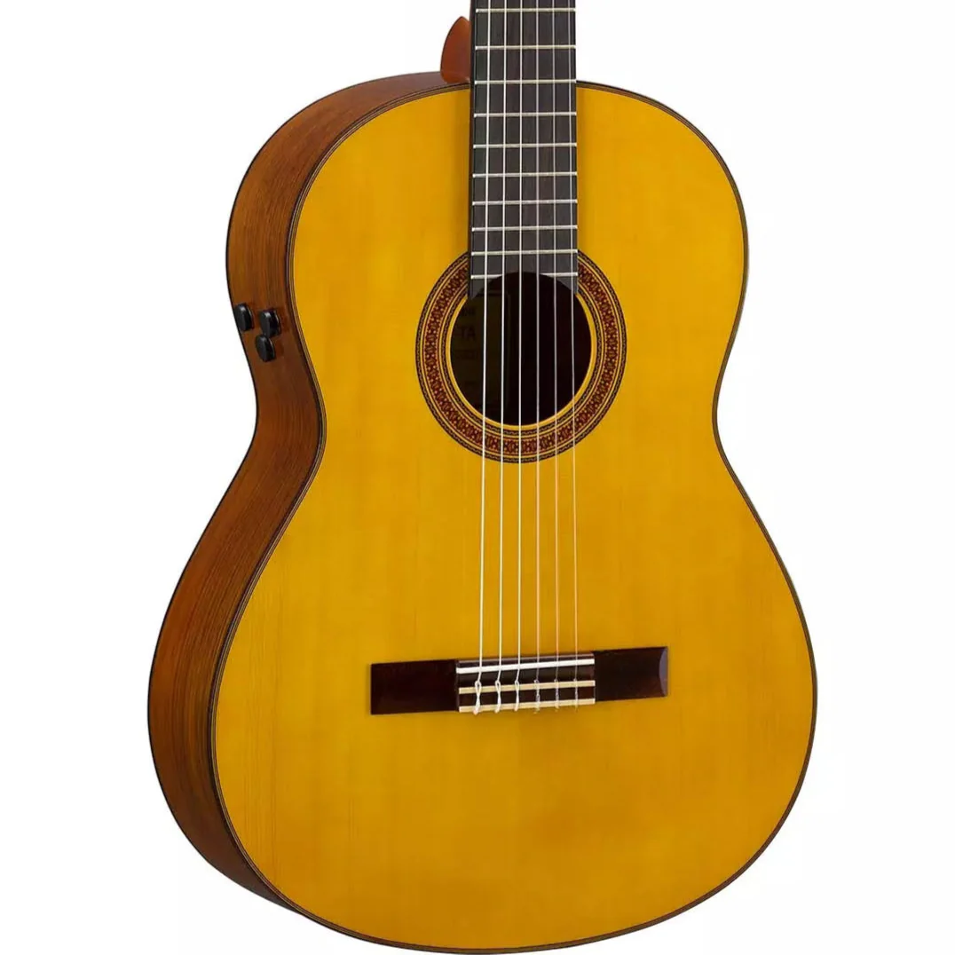 Yamaha CG-TA TransAcoustic Nylon Classical Guitar, Solid Spruce Top, Ovangkol b/s, RW Fingerboard, Natural - Image 2