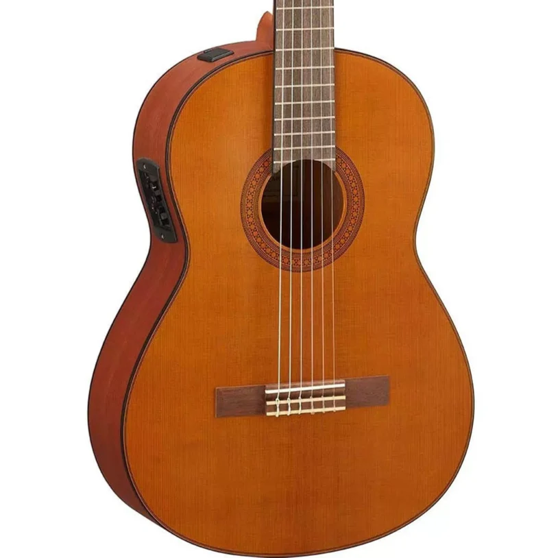 Yamaha CGX122MC-NT Classical Acoustic Guitar w/ Electronics, Solid Cedar Top, Satin - Image 2