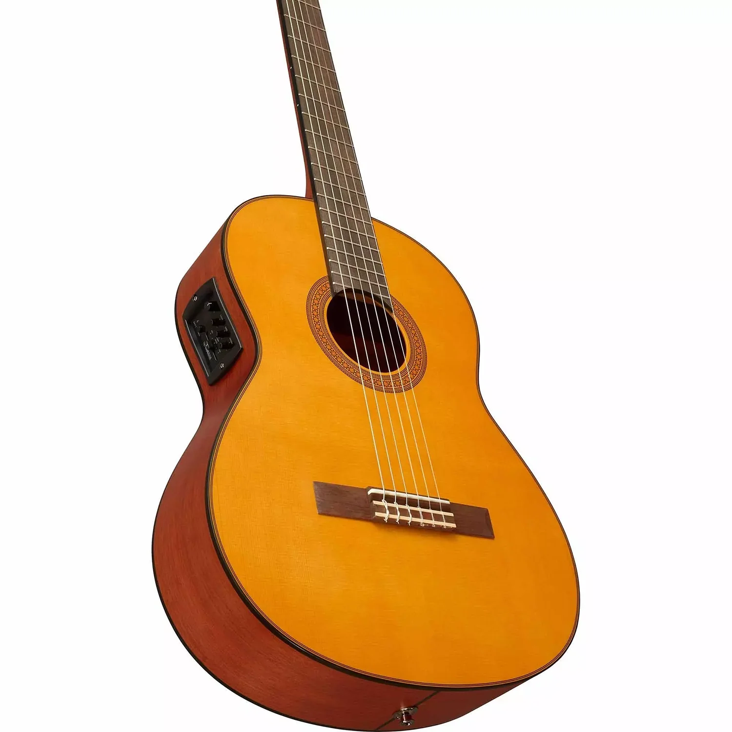 Yamaha CGX122MS-NT Classical Acoustic Guitar w/ Electronics, Solid Spruce Top, Satin - Image 4