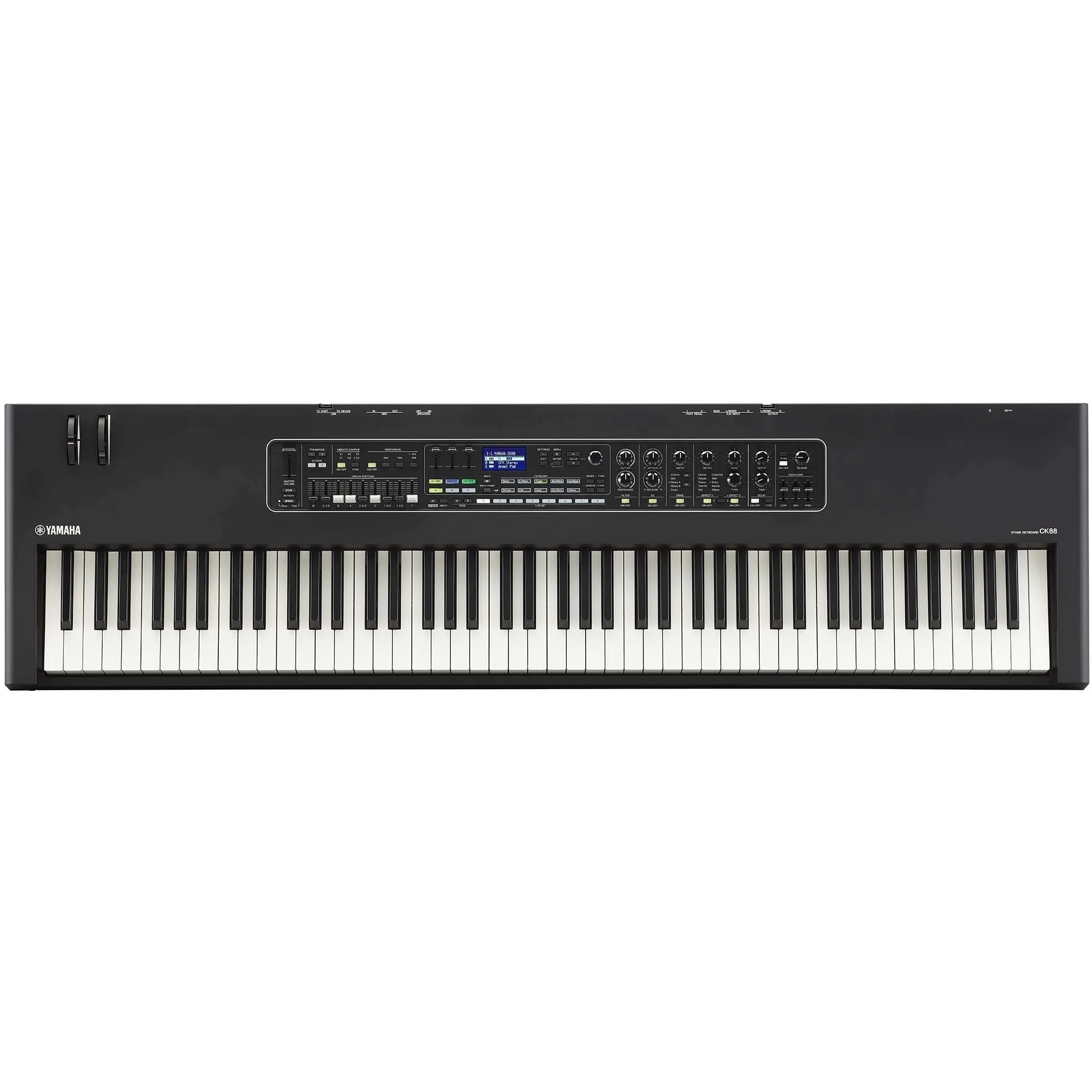 Yamaha CK88 88-Key Stage Keybaord w/ Speakers, GHS, Black