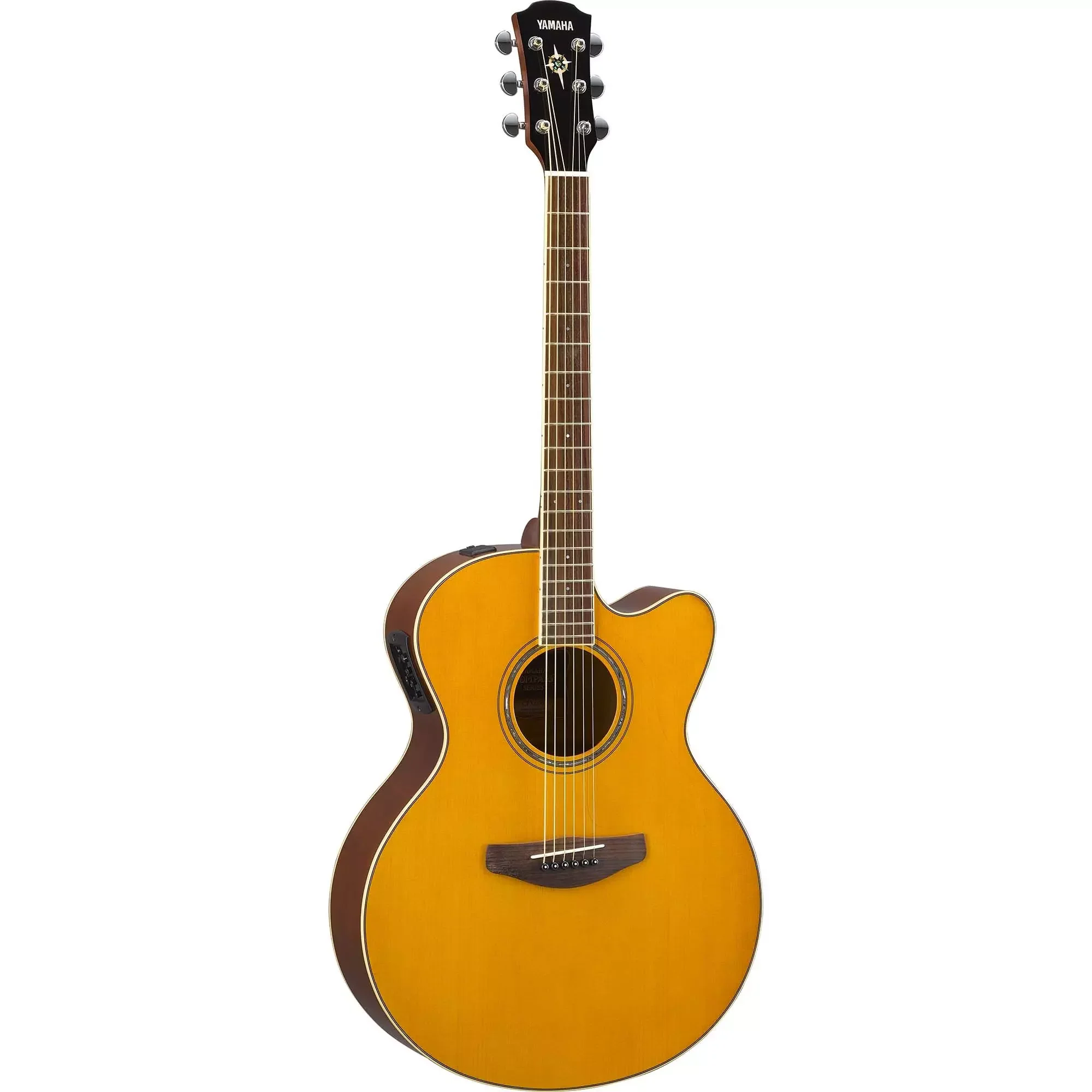 Yamaha CPX600-VT Full Body 25" Scale Acoustic Electric Guitar, Vintage Tint