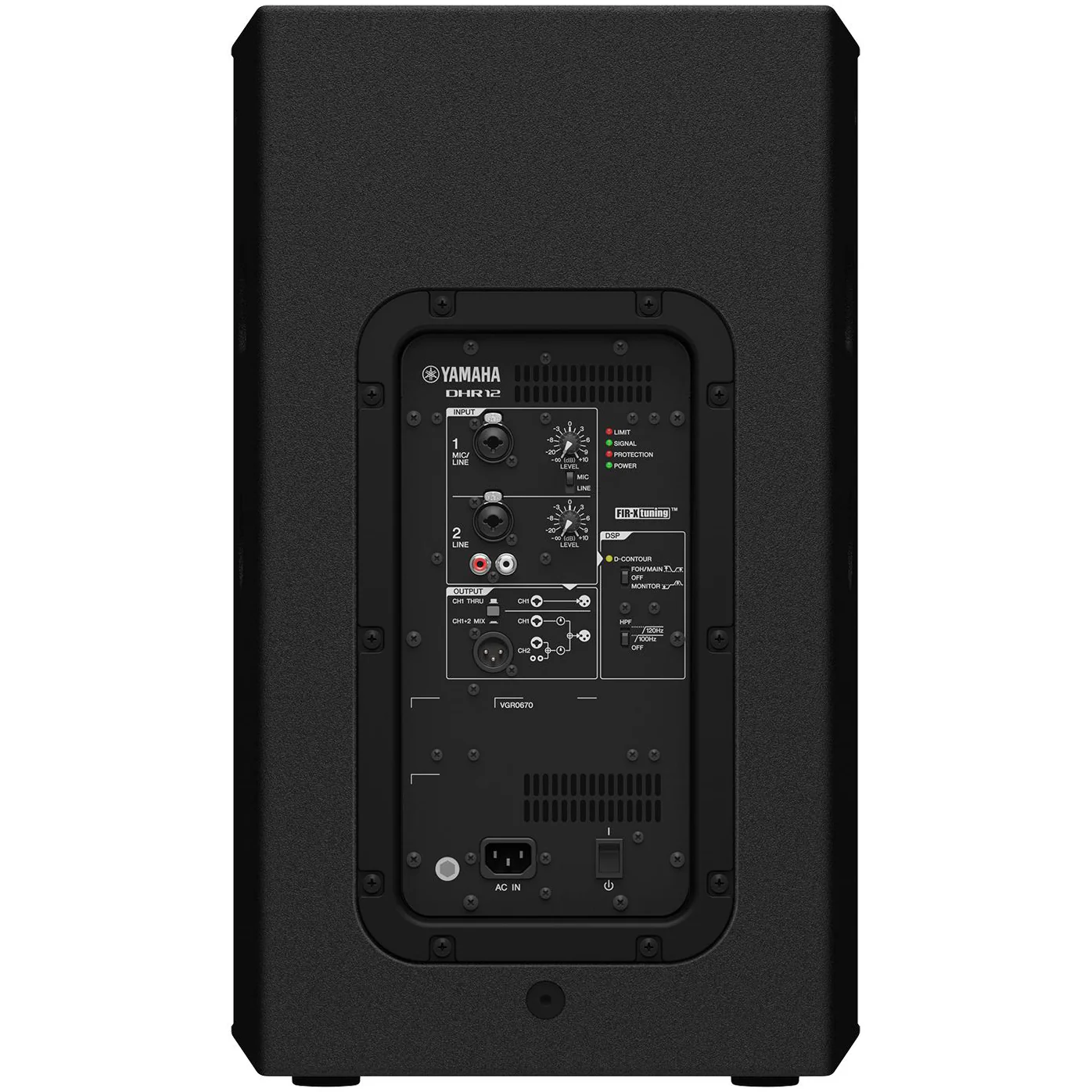Yamaha DHR12 Powered Speaker, 1000W, 12" LF, 1.4 HF Compression Driver - Image 3