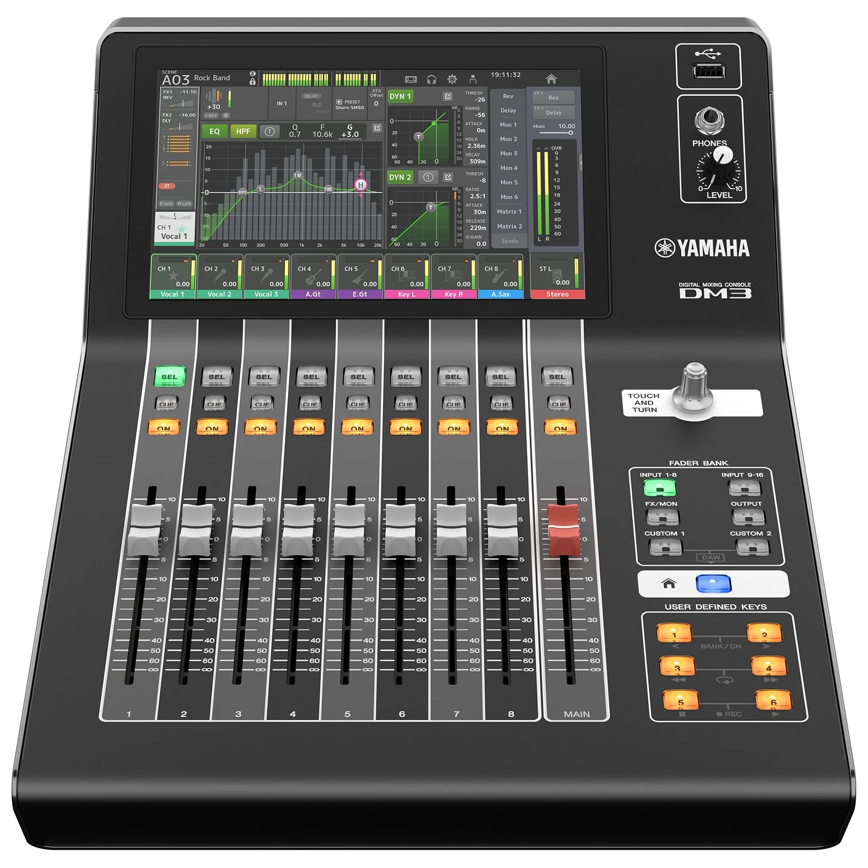 Yamaha DM3-D 22-Channel Ultra-Compact Digital Mixer w/ Dante