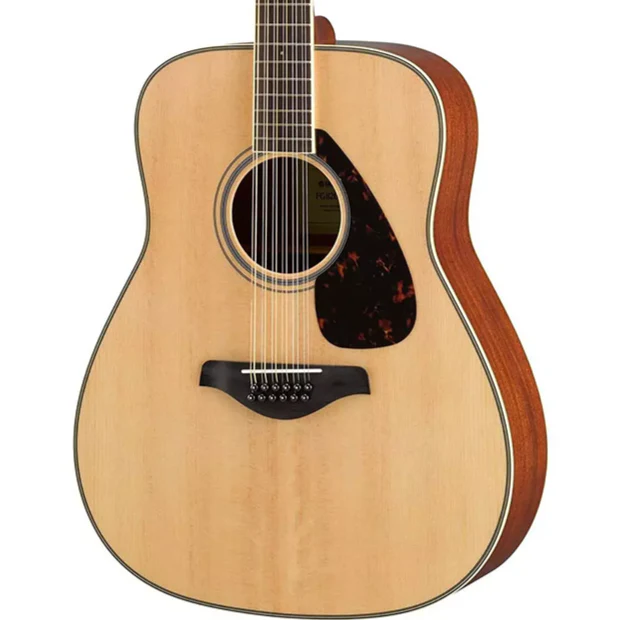 Yamaha FG820-12 Folk 12st Nat, Solid Spruce Top, Mahog B/S, RW - Image 2