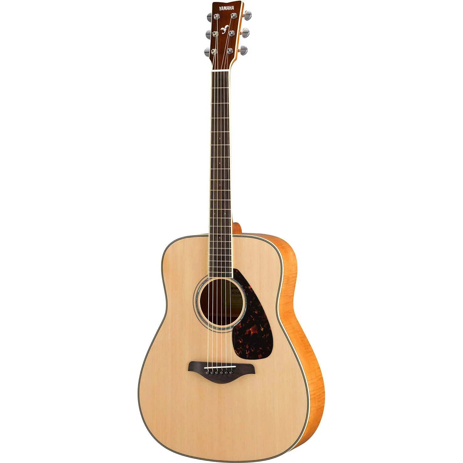 Yamaha FG840 Folk Nat, Solid Spruce Top, Flame Maple B/S, RW - Image 3
