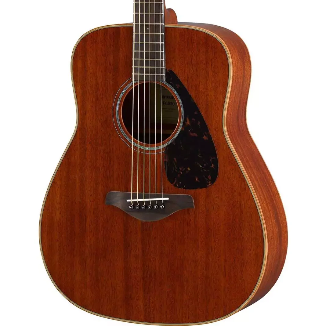 Yamaha FG850 Folk Nat, Solid Mahog Top, Mahog B/S, RW - Image 2