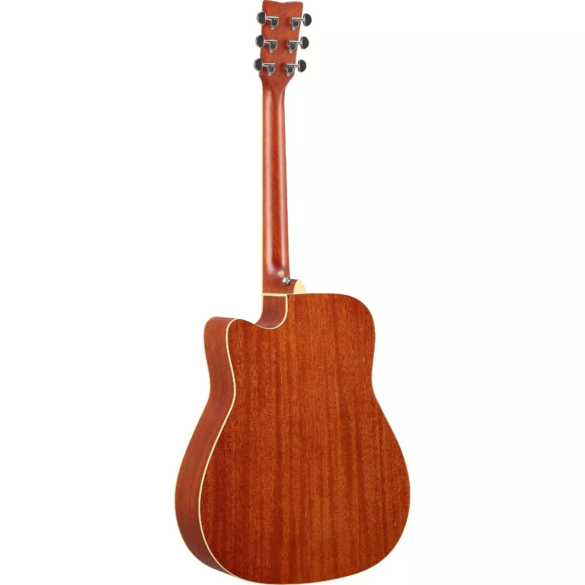 Yamaha FGC-TA-BS Folk Guitar, Trans-Acoustic w/Cutaway and Electronics, Brown Sunburst - Image 3