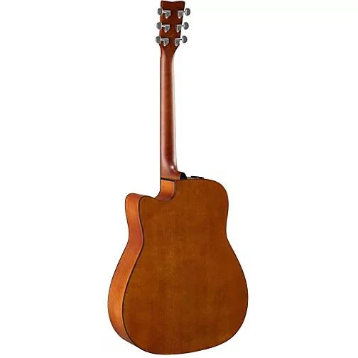Yamaha FGX800C Solid Spruce Top Cutaway Acoustic Electric Guitar - Natural - Image 2