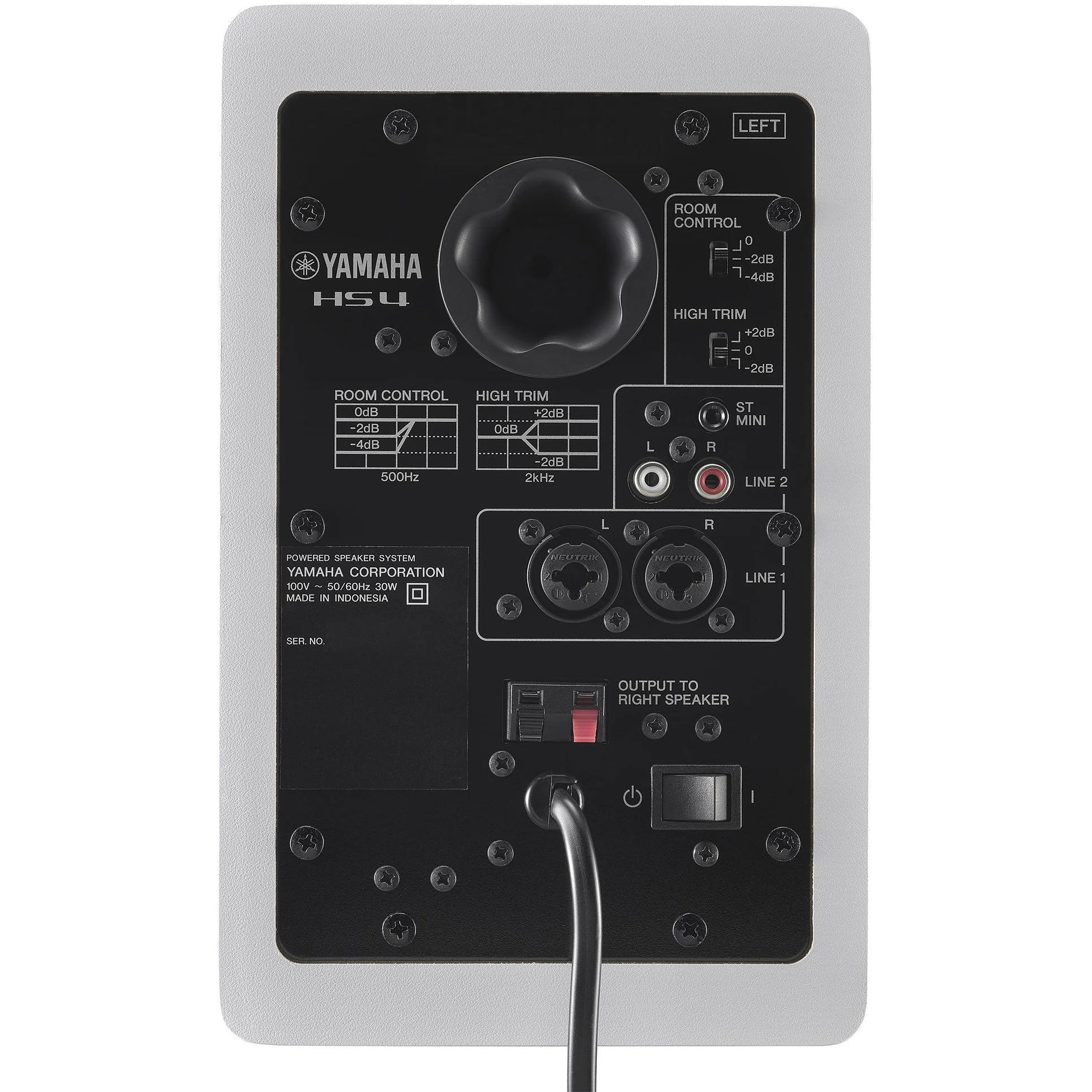 Yamaha HS4W 4.5" Powered Studio Monitors, Pair, White - Image 4