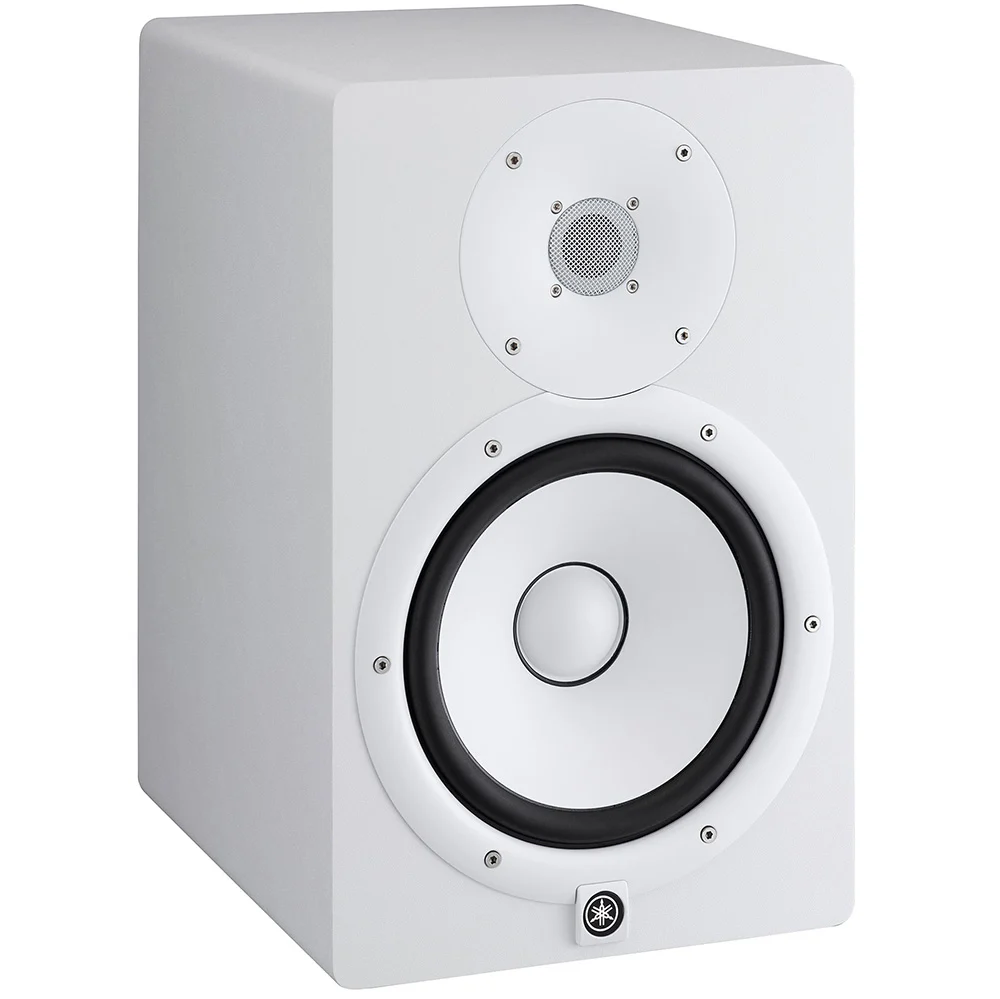 Yamaha HS8W 2 Way Bi-Amped Powered 8" Studio Monitor, White - Image 2