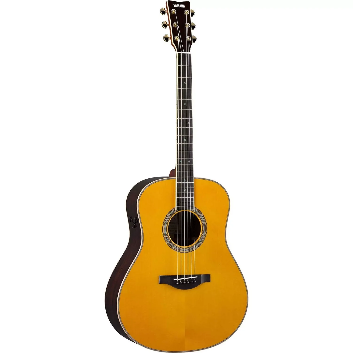 Yamaha LL-TA-VT Folk Guitar Trans-Acoustic, Solid RW B/S, Spruce Top, w/Cutaway and Electronics, Vintage Natural