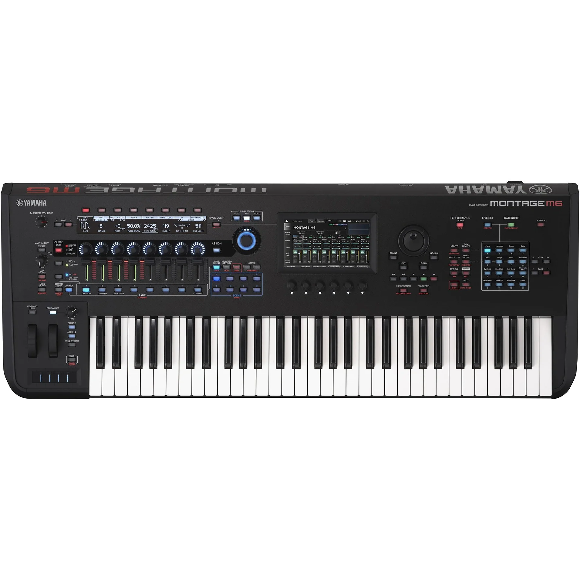 Yamaha MONTAGE-M6 61-key Flagship 2nd Gen Synthesizer Keyboard w/ FSX Action