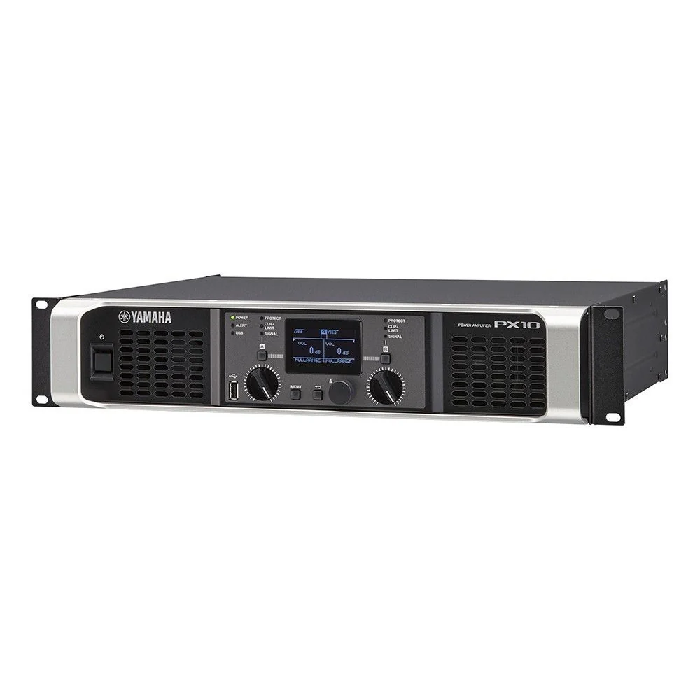 Yamaha PX10 Dual-channel Power Amp, 1200 watts x 2 @ 4Ohms, Class-D, Built in DSP, 2RU - Image 4