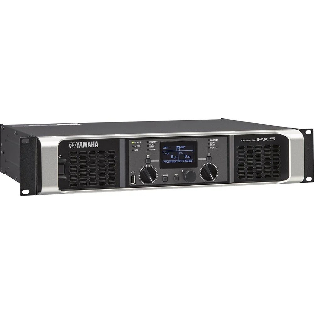 Yamaha PX5 Dual-channel Power Amp, 800 watts x 2 @ 4 Ohm, Class-D, Built in DSP, 2RU - Image 3