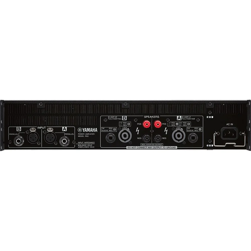 Yamaha PX8 Dual-channel Power Amp 1050 watts x 2 @ 4 Ohm, Class-D, Built in DSP, 2RU - Image 5