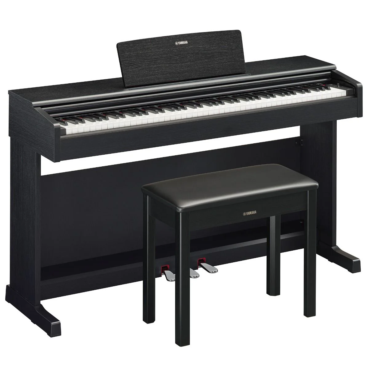 Yamaha YDP145B 88-key Arius Digital Piano w/ Bench, GHS Action, Black Walnut - Image 3