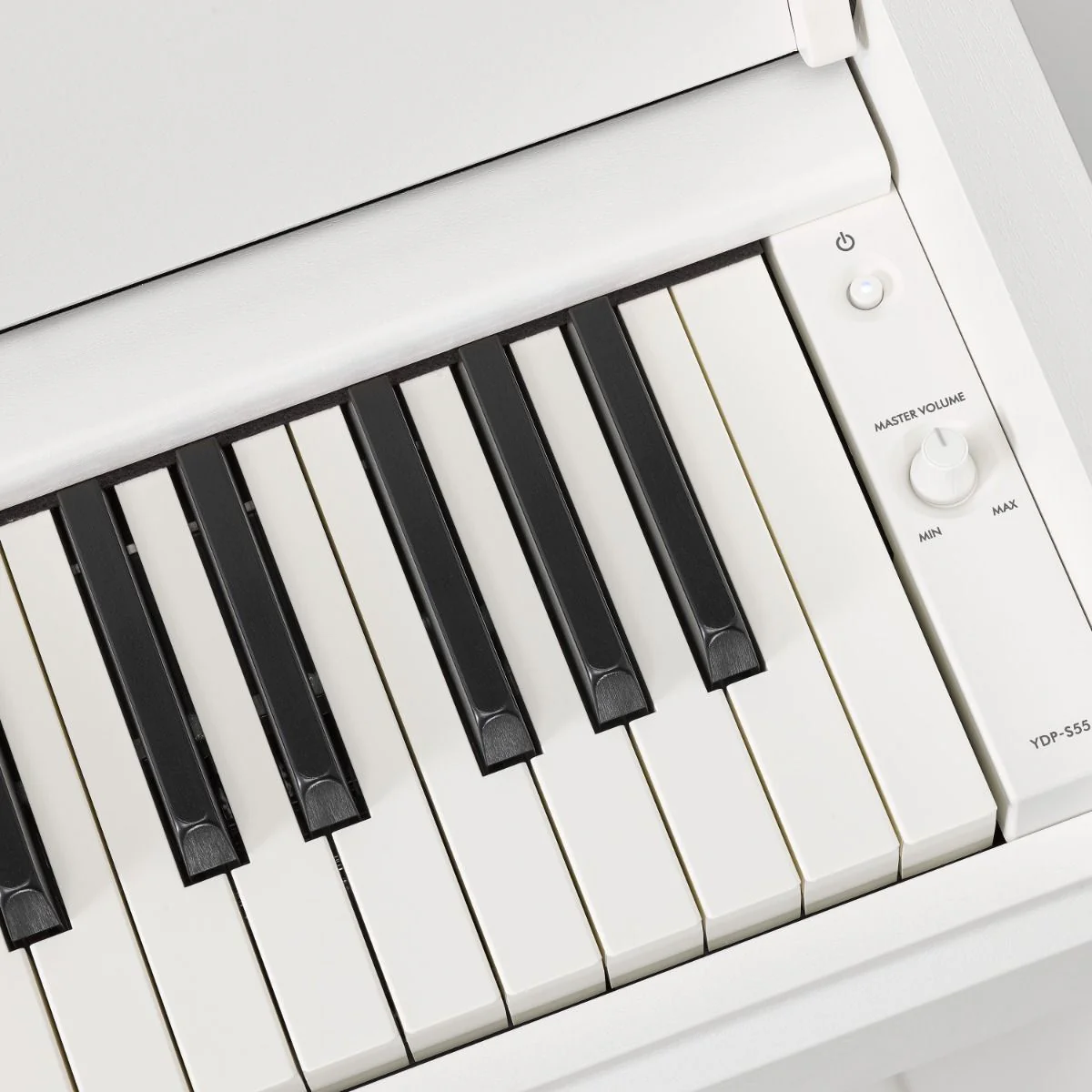 Yamaha YDPS55WH 88-key Arius Slim Design Digital Piano, GH3 Hammer Action, White Walnut - Image 5