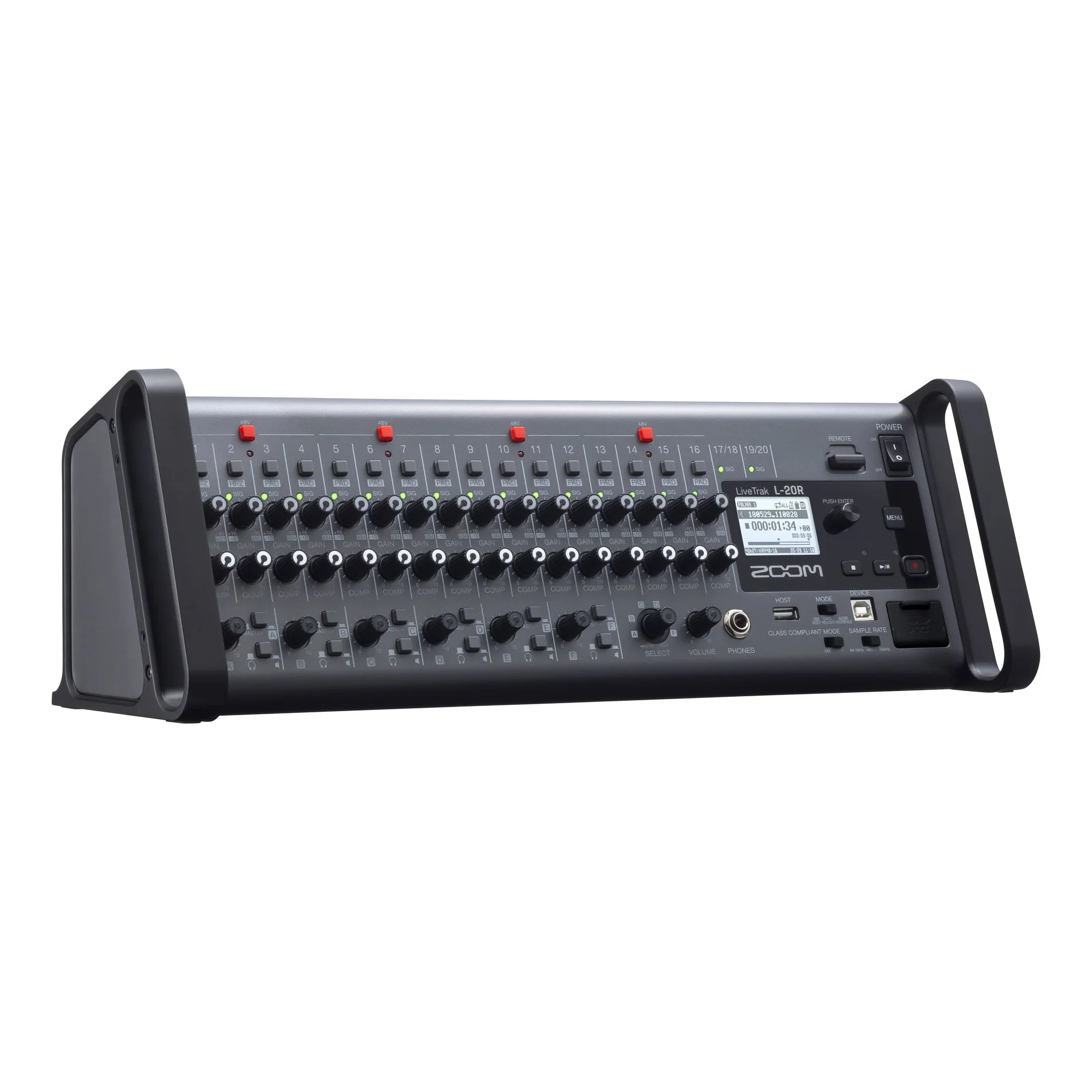 Zoom LIVETRAK-L20R LiveTrak L-20R Rack-Mount Multi-Track Recording Mixer - Image 3