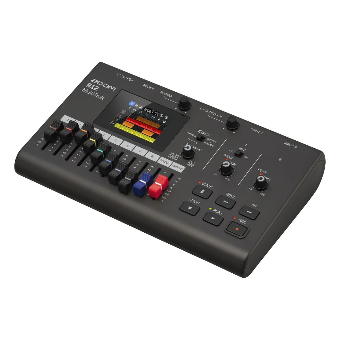 Zoom R12 8-Track, 2-Channel Recorder and Audio Interface w/ Touchscreen - Image 3