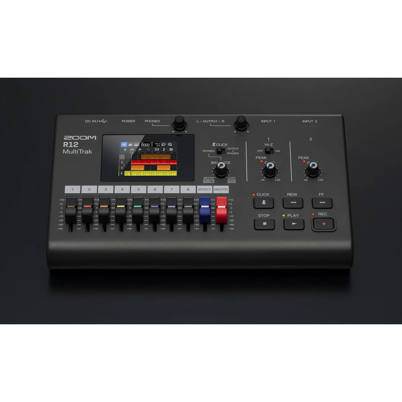 Zoom R12 8-Track, 2-Channel Recorder and Audio Interface w/ Touchscreen - Image 4