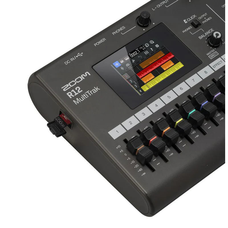 Zoom R12 8-Track, 2-Channel Recorder and Audio Interface w/ Touchscreen - Image 5